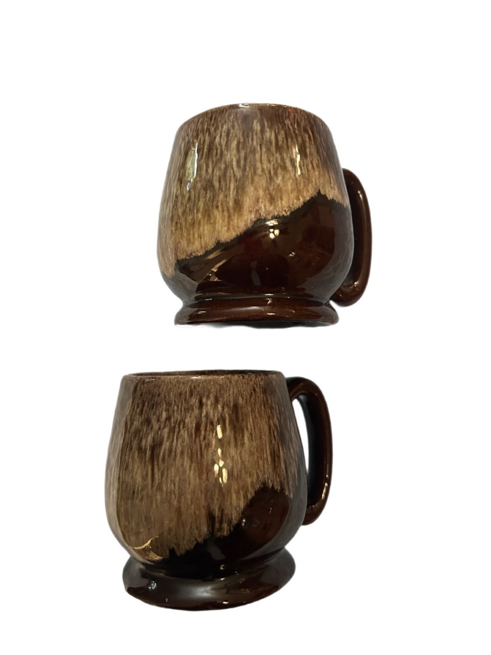 Brown Drip Glaze Ceramic Coffee Mug - Home Dining